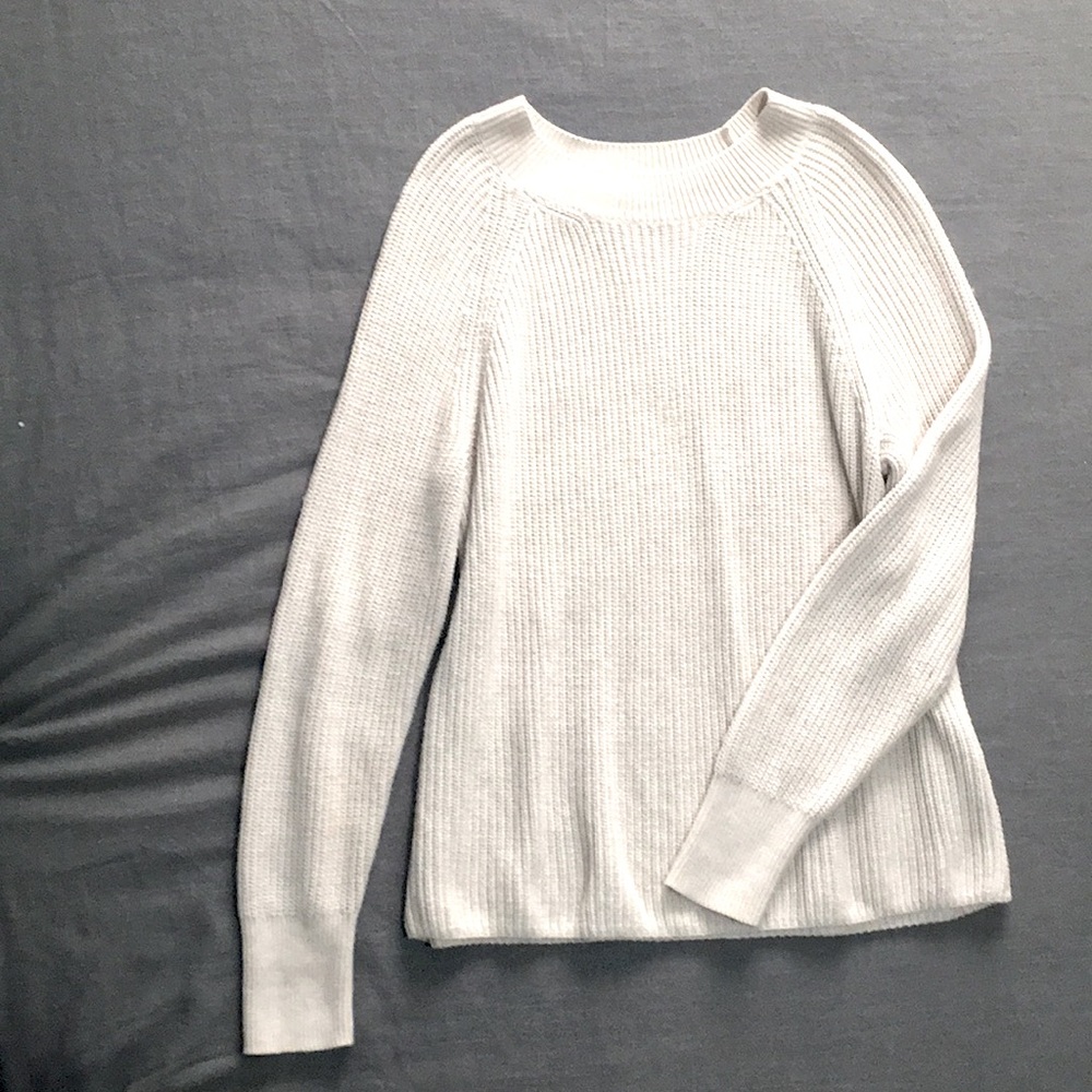 Banana Republic Cream Knit Sweater